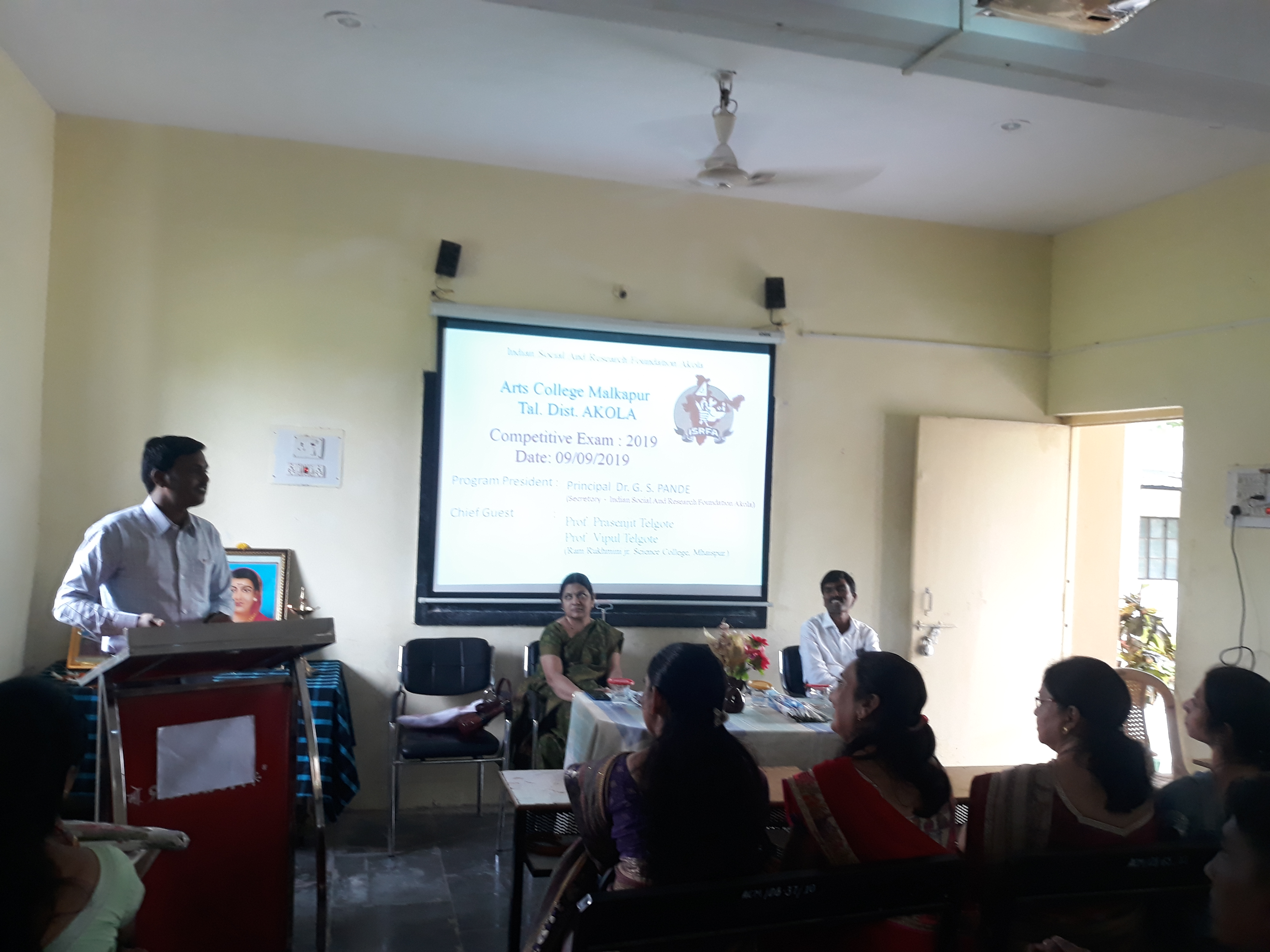 Workshop on Compitative Exam Dt. 09/09/2019