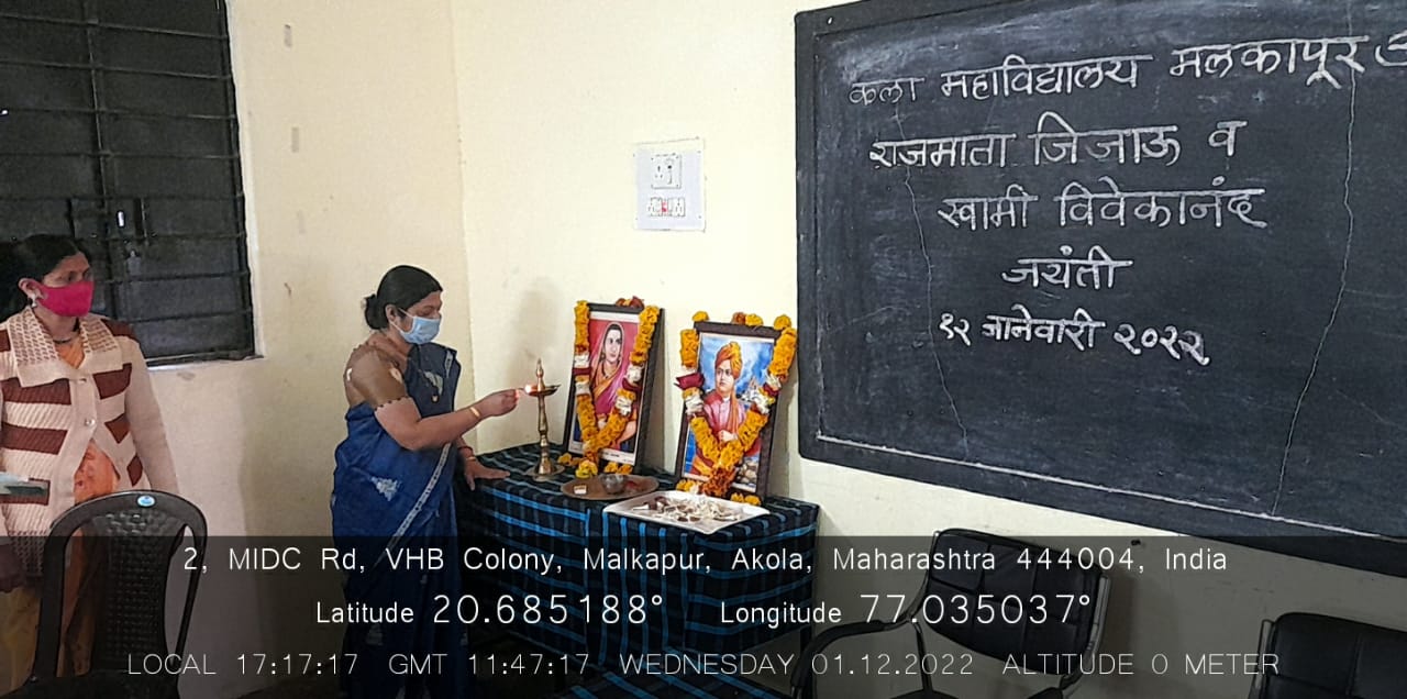 Rajmata Jijau and Swami Vivekanand Birth anniversary